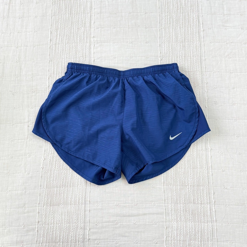 Nike Dri-Fit Running Shorts Womens XS Blue Tempo Mesh Athletic Activewear